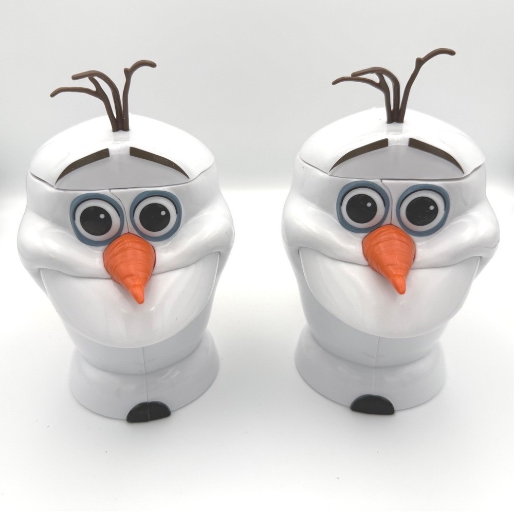 Disney Frozen Olaf Character Mugs Set of 2 Kids Drinkware Cups with Handles